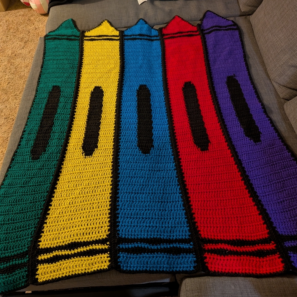 Crayon Handmade Knitted Blanket!